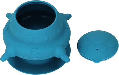 Silicone Puppy Milk Feeder 4 Nipples Small Puppy Nursing Station, Puppy Bottles Simulates Mother's Milk, Feeding Multiple Young Animals, Suitable for Pet Owners