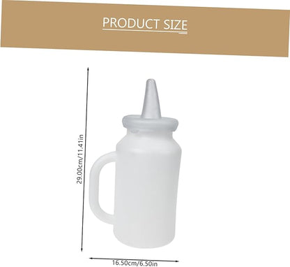 Toyvian 2pcs Calf Milk Bottle Kitten Milk Replacer Portable Pet Feeding Bottle