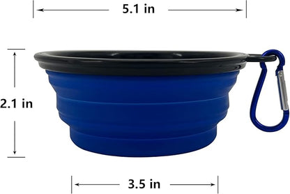 Collapsible Dog Bowl, 10 Pack, Portable, Safe, Reusable, Suitable for Indoor and Outdoor Activities