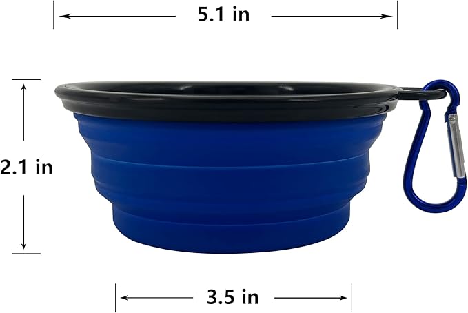 Collapsible Dog Bowl, 6 Pack, Portable, Safe, Reusable, Suitable for Indoor and Outdoor Use