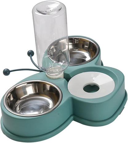 BESPORTBLE Triple-use Pet Waterer Feeder Dog Food Dispenser Kitten Feeder Pet Accessory Shatterproof Material