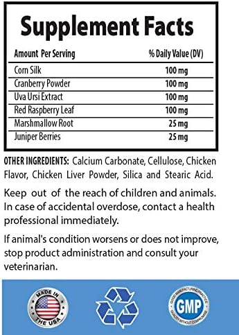 I LOVE MY PETS LLC Urinary Tract Infection Supplements for Dogs - PET Urinary Tract Support - Dogs and Cats - UTI Relief Complex - Corn Silk Dogs - 180 Treats (2 Bottles)
