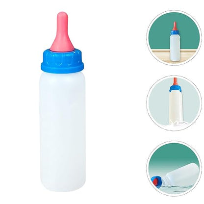 4pcs Pet Feeding Bottles Set Kitten Lamb Piglet Nursing Bottles Calf Milk Feeder for Animals