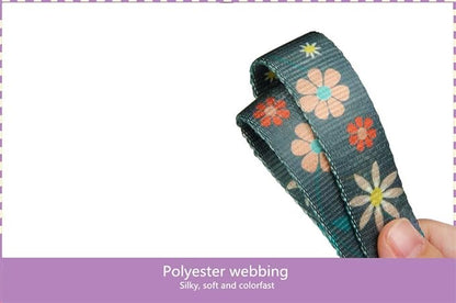 Martingale Collar Floral Print Dog Collar, No Pull Pet Collar, Heavy Duty Adjustable Dog Collar, Medium, Neck 14 Inch to 21 Inch, Warm Grey Flowers