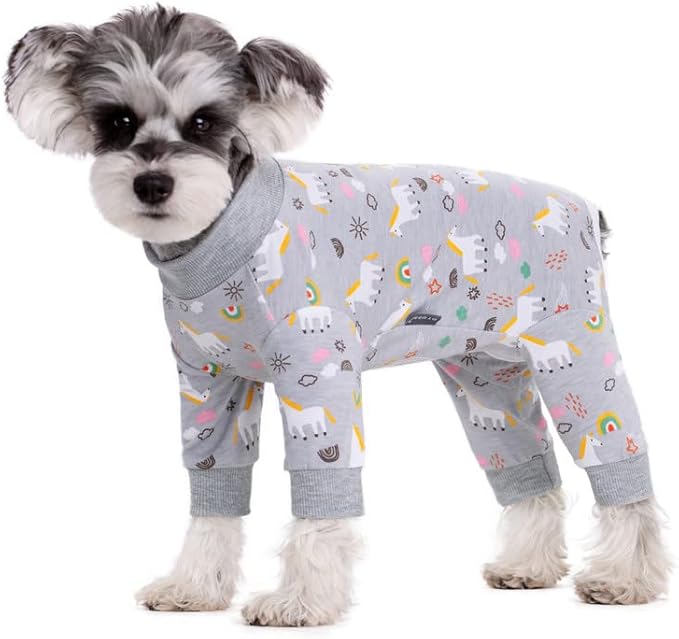 Dog Surgery Recovery Suit, Dog Onesie for Surgery Female Male Dogs, Dogs Pajamas Long Sleeve, Small Dogs Onesie, Abdominal Wound Bandages Surgical Suit, Cat Recovery Suit for Shedding Skin Disease