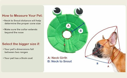 Dog Cone, Pet Recovery Collar Comfy Pet Cone Collar Protective Collar for After Surgery Lick Wound Healing Flexible Cone for Dogs After Surgery (XL)