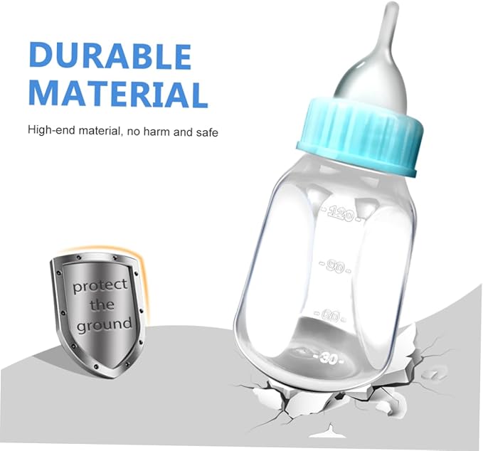 2pcs Pet Feeder Kit Kitten Nursing Bottles Silicone Cat Milk Bottle for Newborn Animals Container