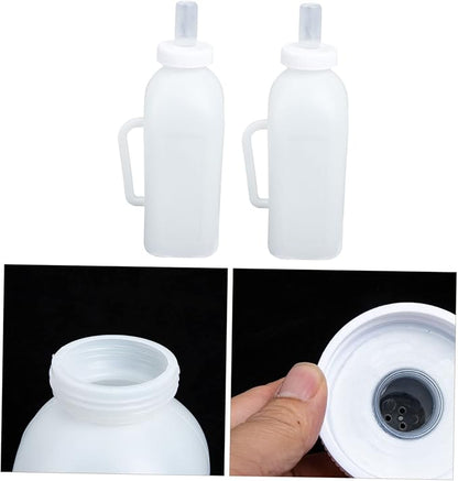 2pcs Calf Feeding Bottles Milk Container for Kittens Puppies and Animals Easy to Hold Lightweight Soft Design for Convenient Pet Nursing