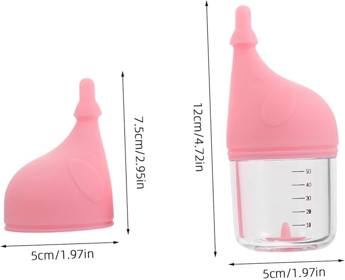 Kisangel Kitten Puppy Milk Feeder Bottle Soft Nipple Pet Nursing Bottle for Newborn Puppies and Kittens Animal Milk Feeding