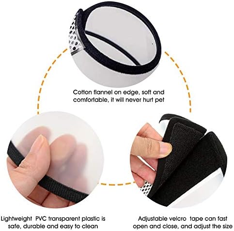Cat Cone Collar, Pet Cone for Small Dogs & Cats - Anti-Bite Wound Protector, Medium (5#)