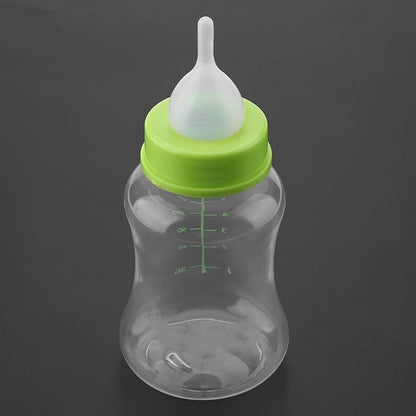 Kitten Bottle Feeding Kit, Silicone Feeding Nipple 150ml Milk Bottle Feeder Puppy Bottles for Nursing Kitten Feeding Bottle for All Breed of Puppies, Kittens and Other Animals