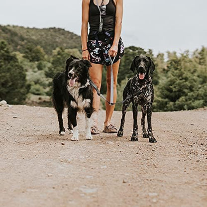 Mighty Paw Double Dog Leash - Double Leash for Two Dogs No Tangle Design. Split Lead for 2 Pets. Adjustable to Fit All Sized Breeds. Reflective Dual Pet Lead for People with Multiple Pups