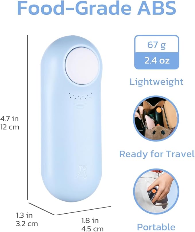Clink Design Dog Training Clicker and Clicker Dog Trainer with Built in Treat Storage, Compact Dog Clicker for Puppy Training or Cat Clicker, 2.36 oz, Blue