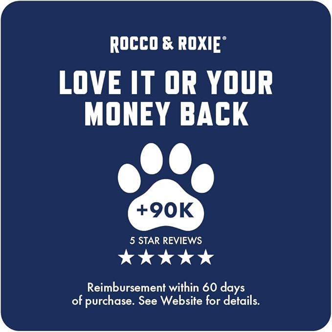 Rocco & Roxie Chicken Jerky Dog Treats, Soft Training Snacks Made in USA | High Value Training Treats for Dogs, Small & Large Breeds, Seniors & Puppies, Natural Jerky Chews for Rewarding Good Behavior