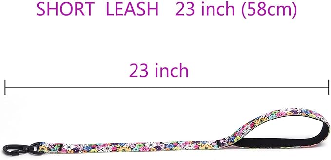 Martingale Dog Collar with Stainless Steel Chain - Limited Chain Cinch Training Collar for No Pull Training Dog - Flower Multicolor Cute Patterns - Premium No Slip Collar (L, Peony Set)