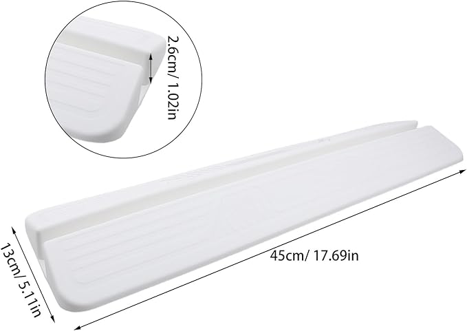 Pet Gate Anti-kick Pedal Support Feet for Fence, White Dog Gate Reinforcement Accessories with Stairway Safety Ramp for Indoor Pet and Doorways