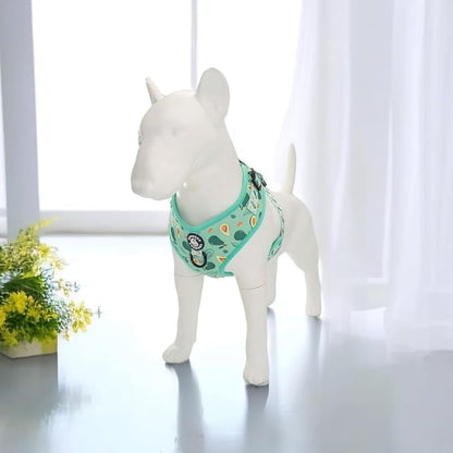 Dog Cat Harness and Leash Set, Puppia Soft Mesh Padded and Adjustable Puppy Vest Cute Dog Clothes Escape Proof Easy Walk Pet Accessories