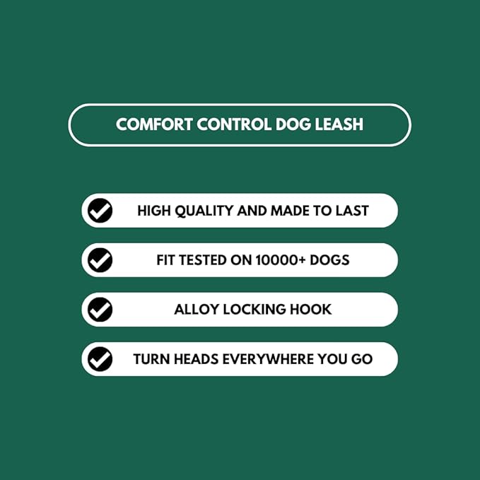 Spark Paws Premium Dog Leash & Poop Bag Set - Heavy-Duty Alloy Hook for Strong Pulling Breeds - Comfortable, Durable & Secure - Green