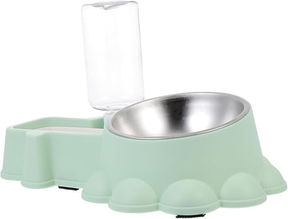 ORFOFE Multifunctional Stainless Steel Dog Feeding Bowl Water and Food Dispenser Pet Feeder Safe Non-Toxic Smooth Surface for Home Use