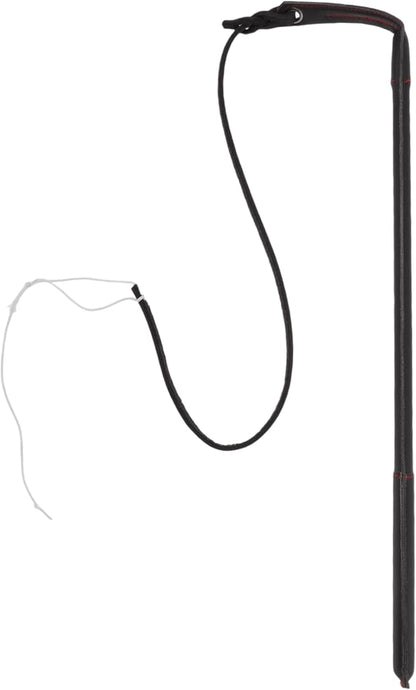 Dog Training Whip, Dog Agitation Stick Flog Teaser Wand, Dog Target Stick Outdoor Playing, for Pulling, Chasing, Training, 20.87" Rod Length, Black