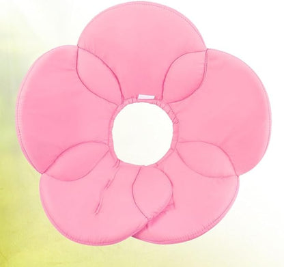 POPETPOP Adjustable Flower Dog Collar Soft Recovery Neck Cover for Medium Pets Lightweight Protective Cone Alternative to Prevent Scratching and Licking After Surgery