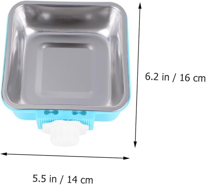 Milisten Pet Feeder Fixed Stainless Steel Bowl Dog and Cat Easy Wash Pet Supplies Large Dog Feeder