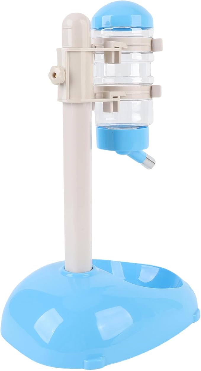 Pssopp Dog Standing Water Dispenser Feeder, Automatic Feeders Capacity Pet Standing Water Dispenser Feeder for Playful Pets Dog, 500ml Automatic Pet (Blue)