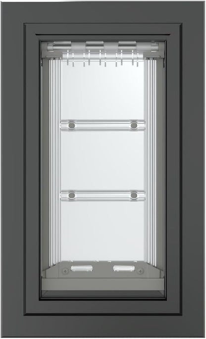 Endura Flap Pet Door for Walls in Black | Energy-Efficient Single Flap Design for Wall Installations | All-Weather Protection with All-Metal Telescoping Tunnel | Black, Small, Single Flap