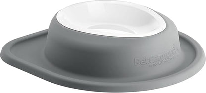 WeatherTech Single Low Pet Feeding System w/Plastic Dog/Cat Bowls - 32 oz (4 Cups) Dark Grey (PSL3203DG)