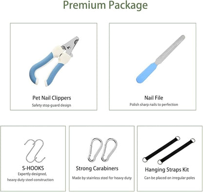 Mklhgty Dog Grooming Hammock for Trimming Nails and Ear/Eye Care, Sling for Grooming with Nail Clipperse