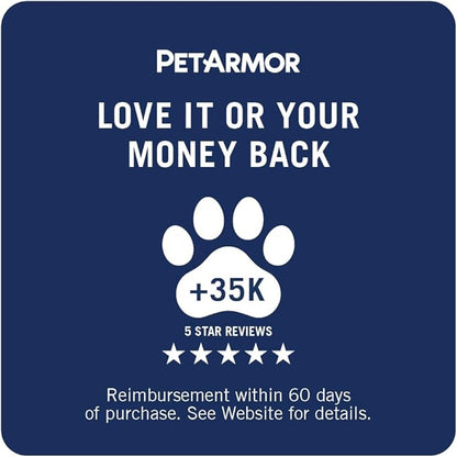 PetArmor 7 Way De-Wormer for Dogs, Oral Treatment for Tapeworm, Roundworm & Hookworm, Small Dog Dewormer (6-25 lbs) with Praziquantel & Pyrantel Pamoate, 6 Flavored Chewables