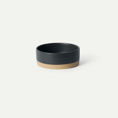 Mora Ceramic Pet Bowl Size Medium - Food/Water Dish for Large Puppies, Cats, Retrievers, Medium Sized Dogs, ect. 28oz or 4 Cups - Basic Bowls for Your Dog or Cat, Mix and Match for a Set - Liquorice
