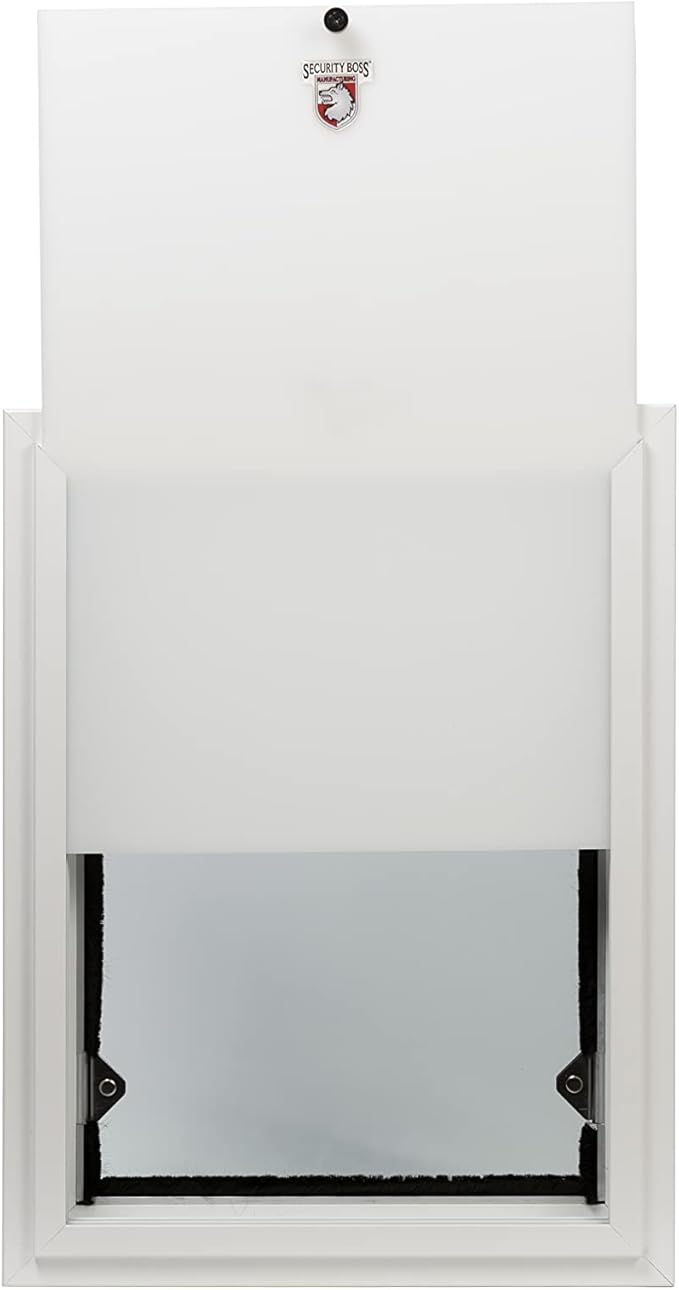 Security Boss Standard Wall Mounted Pet Door - Multiple Sizes, Custom Widths - Easy Wall Mount Installation - Durable Aluminum Frame - Weather-Tight Seal - Pet Door For Large Dogs and Small Cats Alike
