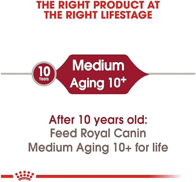 Royal Canin Size Health Nutrition Medium Aging 10+ Senior Dry Dog Food, 30 lb Bag