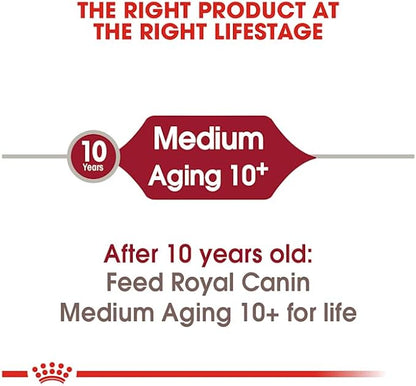 Royal Canin Size Health Nutrition Medium Aging 10+ Senior Dry Dog Food, 30 lb Bag