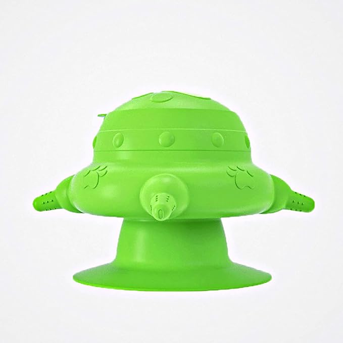 Puppy Nipple Feeder, Kitten Nursing Milk Bowl, Bubble Silicone Milk Feeder, Dog Nurser Bottle with Base, Pacifiers Feeding Station for Multiple Puppies Kittens Rabbits (Green)