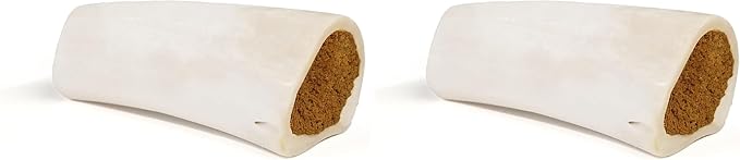 Cadet Stuffed Shin Bone - Highly Digestible, High Protein, Long-Lasting Dog Chew Bone for Aggressive Chewers, Supports Dental Health, Peanut Butter Flavor, Large (1 Count) (Pack of 2)