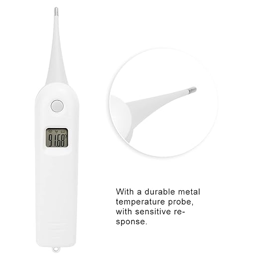Gavigain Animal Electronic Ehermometer Fast Digital Veterinary Thermometer for Dogs, Cats, Horse,Cattle, Pigs