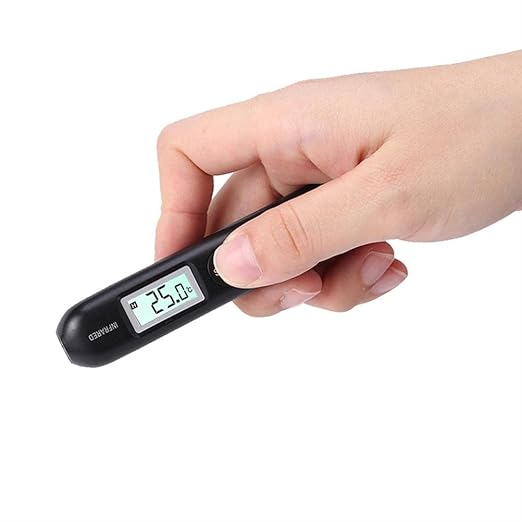 AUNMAS Non Contact Digital Infrared Thermometer with Targeting, Pocket Temperature Pen with LCD Screen, High Accurate Handheld Temperature Measurement for Industrial and Laboratory Settings
