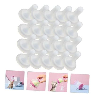 20pcs Pet Feeding Pacifiers Milk Bottle Accessories for Cats Dogs Kitten Nipples Puppy Pacifier for Small Dogs