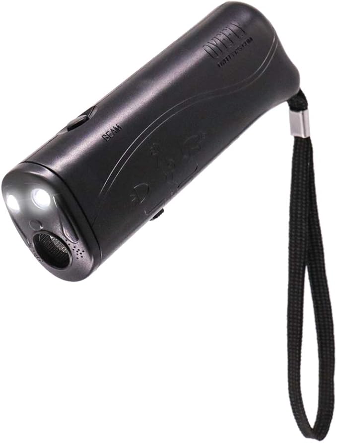OYEFLY Handheld Dog Trainer, 3 in 1 with LED Flashlight,Bark Stopper Dog Trainer Devices Training Tool/Stop Barking(Black)