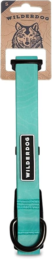 Wilderdog Waterproof Dog Collar - Repels Water & Dirt - Small 11"-15" - Seafoam