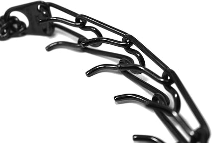 HS HERM. SPRENGER GERMANY Black Stainless Steel Prong Dog Training Collar Ultra-Plus Pet Pinch Collar No-Pull Collar for Dogs Anti Pull Training Collar Made in Germany 3.2mm x 23in Medium