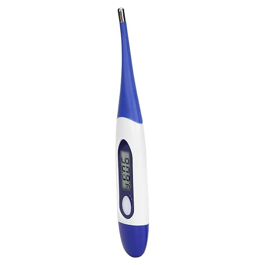 Portable Livestock Pet Thermometer with Electronic Display, Accurate Measurement for Pigs, Cats & Dogs, Included