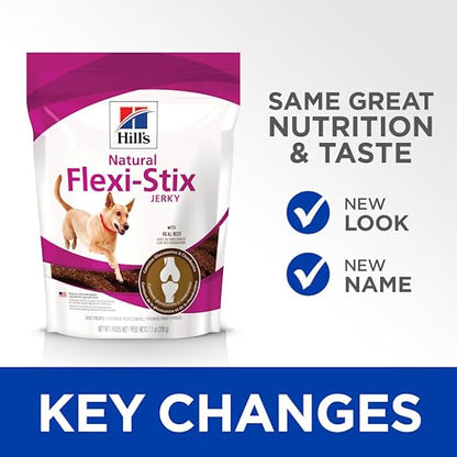 Hill's Natural Flexi-Stix Dog Treats, Beef Jerky, 7.1 oz. Bag