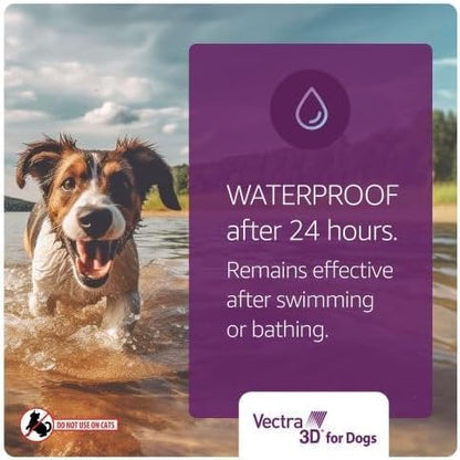 Vectra 3D For Dogs Flea, Tick & Mosquito Treatment & Prevention For Extra Large Dogs Over 95 lbs - 3 Month Supply
