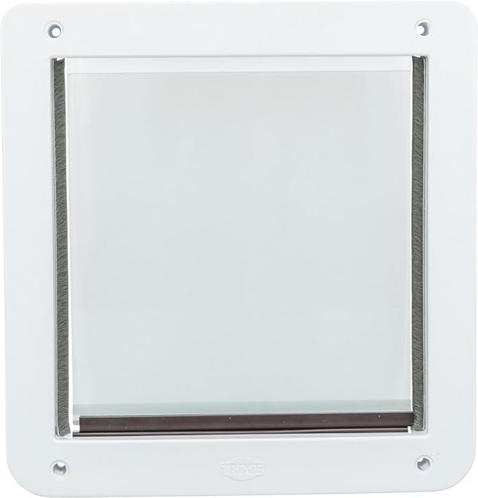 Trixie Pet Products 2-Way Locking Dog Door, Medium to X-Large Dogs, White