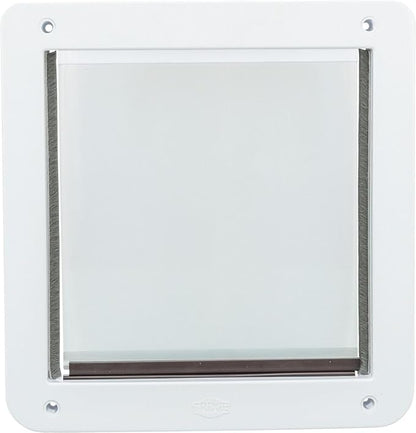 Trixie Pet Products 2-Way Locking Dog Door, Medium to X-Large Dogs, White