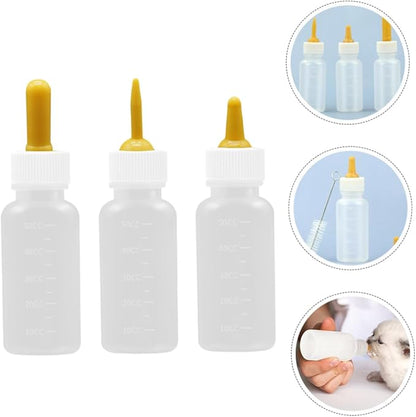 3pcs Pet Feeding Bottles for Cats Dogs Small Milk Bottle for Indoor Cats Reusable Nursing Feeder for Puppies Kitten Pet Accessories