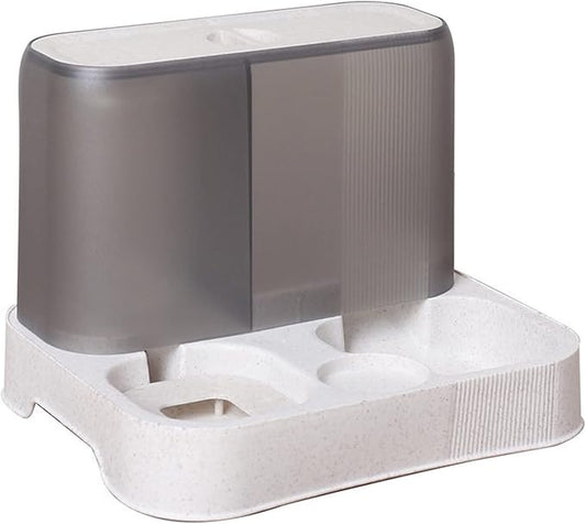Practical Dogs Water Food Bowl Dispenser for Pet Lovely 2 in 1 Feeder Container Dispenser